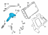 OEM 2021 Ford Transit-350 Ignition Coil Diagram - JL3Z-12029-A