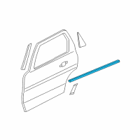 OEM 2008 Ford Escape Belt Weatherstrip Diagram - 9L8Z-7825596-BA