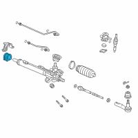 OEM 2006 Honda Odyssey Rubber, Mounting Diagram - 53436-SHJ-A02