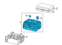 OEM 2022 Chevrolet Silverado 3500 HD Fuse & Relay Box Diagram - 84594610