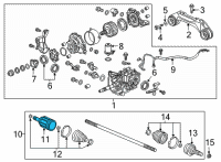 OEM 2020 Honda CR-V Joint, Inboard Diagram - 42320-T1G-E01