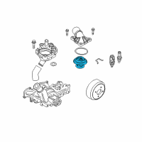 OEM 2002 Ford Ranger Thermostat Diagram - YU3Z-8575-BA