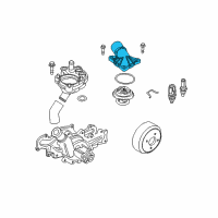 OEM Ford Thermostat Housing Diagram - 4L5Z-8592-AA