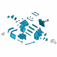 OEM 2019 Hyundai Veloster Heater & Evaporator Assembly Diagram - 97205-J3000