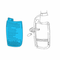 OEM 2003 Lincoln Aviator Tail Lamp Assembly Diagram - 5C5Z-13404-AA