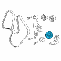 OEM Jeep Pulley-Idler Diagram - 53034002AA