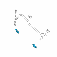 OEM Ford Expedition Stabilizer Bar Bracket Diagram - 2L1Z-5486-AA