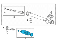 OEM Chevrolet Bolt EUV Boot Kit-Steering Gear Diagram - 42353791