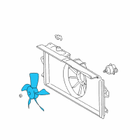 OEM 2005 Toyota Corolla Fan Blade Diagram - 16361-0D090