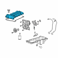 OEM 2010 GMC Canyon Cover, Camshaft Diagram - 12631008