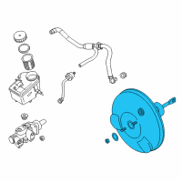 OEM BMW Z4 Power Brake Booster Diagram - 34-30-6-775-989