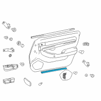 OEM 2003 Hyundai XG350 Weatherstrip-Front Door Trim Lower LH Diagram - 82356-39000