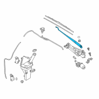 OEM Hyundai Elantra Windshield Wiper Arm Assembly(Passenger) Diagram - 98321-F2000