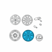 OEM Lexus Wheel, Disc Diagram - 42611-WY070