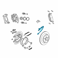 OEM 2008 Dodge Ram 1500 TUBE/HOSE-Brake Diagram - 55398155AB