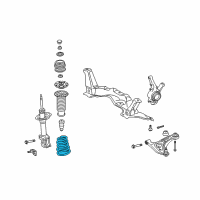 OEM 2010 Scion xD Coil Spring Diagram - 48131-52D91