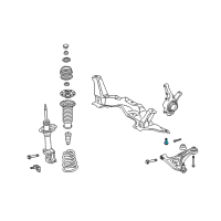 OEM 2015 Scion iQ Engine Cradle Front Bolt Diagram - 90119-12389
