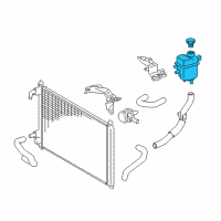 OEM 2020 Lexus IS300 Tank Assembly, INTERCOOL Diagram - 16640-36031