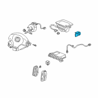 OEM Acura Sensor Assembly, Right Front Side (Denso) Diagram - 77930-S6M-A82