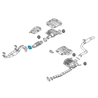 OEM 2014 Kia Sedona Gasket-Exhaust Pipe Diagram - 287644D600