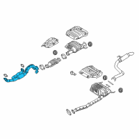 OEM 2011 Kia Sedona Front Muffler Assembly Diagram - 286104D600