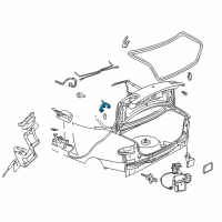 OEM 1999 Pontiac Sunfire Lamp Asm, Rear Compartment Courtesy Diagram - 12368137