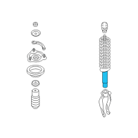 OEM 2008 Hyundai Azera Strut Assembly Diagram - 54611-3L021