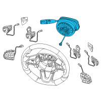 OEM 2018 Chrysler 300 Steering Column Diagram - 6NE93DX9AC