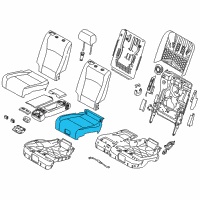 OEM 2014 BMW 535i GT Foam Pad Basic Seat Left Diagram - 52-20-9-143-381