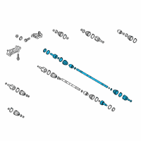 OEM 2018 Kia Soul Joint Assembly-Cv RH Diagram - 49501B2500