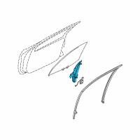 OEM 2004 Infiniti I35 Rear Door Window Regulator Assembly, Right Diagram - 80720-2Y00A