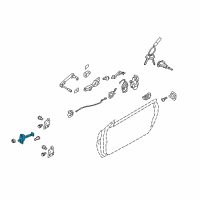 OEM 2010 Hyundai Genesis Coupe Checker Assembly-Front Door, RH Diagram - 79390-2M000