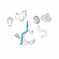 OEM Lincoln Return Hose Diagram - 5C5Z-3A713-A