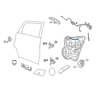 OEM 2013 Dodge Journey Cable-Inside Handle To Latch Diagram - 68103384AA