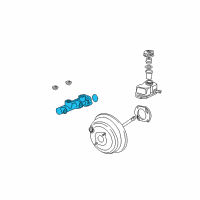 OEM 2005 BMW X5 Power Brake Booster Diagram - 34-33-6-760-461