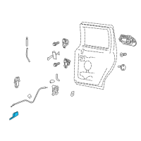 OEM 2009 Lincoln Navigator Handle, Inside Diagram - 8L1Z-7821818-A