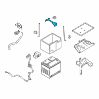 OEM Nissan Rogue Frame-Battery Fix Diagram - 24420-KA10A