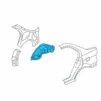 OEM 2003 Honda Civic Wheelhouse, L. RR. Diagram - 64730-S5B-A00ZZ