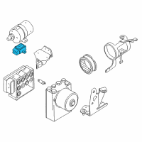 OEM 1999 BMW 540i Yaw Rate Speed Sensor Diagram - 34-52-6-753-694