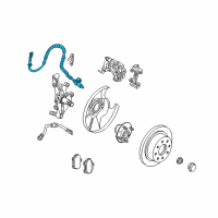 OEM 2002 Kia Spectra Sensor-Speed, Abs Diagram - 0K2A443711B