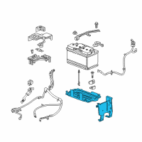 OEM 2017 GMC Acadia Battery Tray Diagram - 84081576