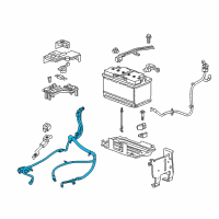 OEM 2019 Cadillac XT5 Positive Cable Diagram - 84221362