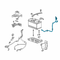 OEM Cadillac XT5 Negative Cable Diagram - 84681655