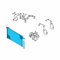 OEM 2006 Kia Rio5 Condenser Assembly Diagram - 976061G000