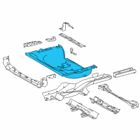 OEM 2016 Toyota RAV4 Rear Floor Pan Diagram - 58311-42132