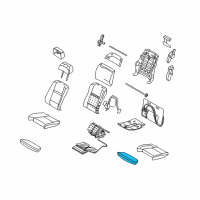 OEM 2009 BMW X6 Thigh Support Upholstery Diagram - 52-10-7-167-373