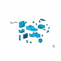 OEM 2004 Hyundai Sonata Evaporator & Blower Unit Diagram - 97601-3D255