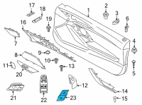 OEM 2020 BMW M850i xDrive Gran Coupe BUTTON, CENTRAL LOCKING SYST Diagram - 61-31-7-950-563