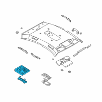 OEM 2003 Infiniti Q45 Lamp Assembly-Map Diagram - 26430-AS500