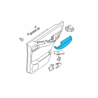 OEM 2008 Nissan Pathfinder Rear Door Armrest, Left Diagram - 82941-EA302